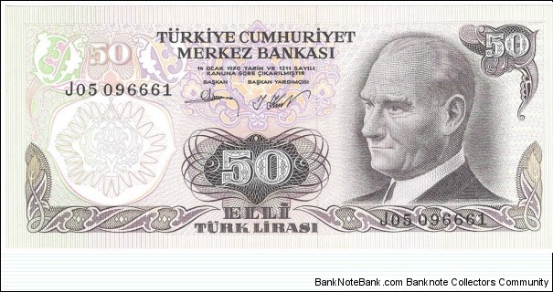 50 Lira Banknote