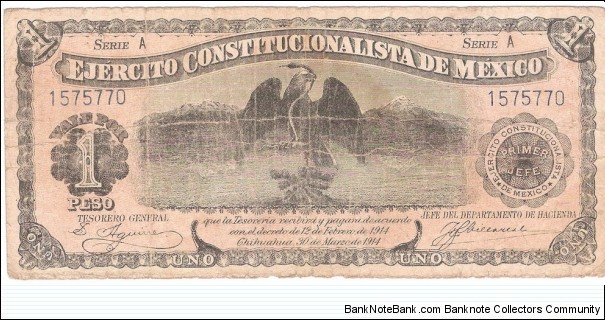 1 Peso(1914) Banknote
