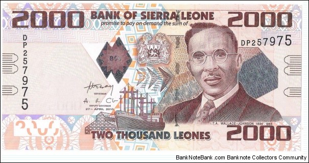 2000 Leones Banknote