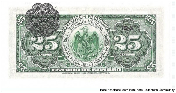 Banknote from Mexico year 1915