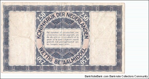 Banknote from Netherlands year 1938