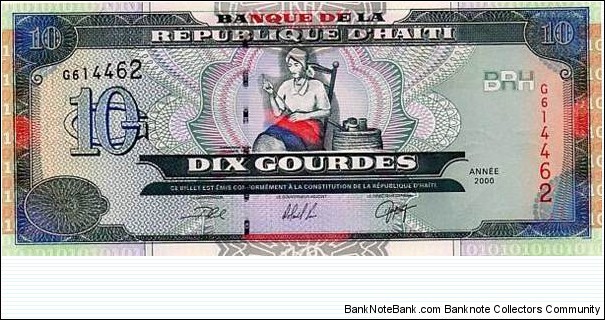 10 Gourdes - REPUBLIQUE D'HAITI Banknote