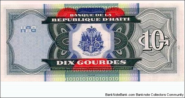 Banknote from Haiti year 2000