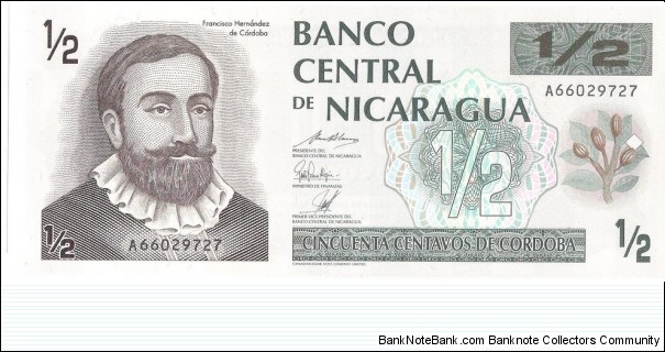 1/2 Cordoba Banknote