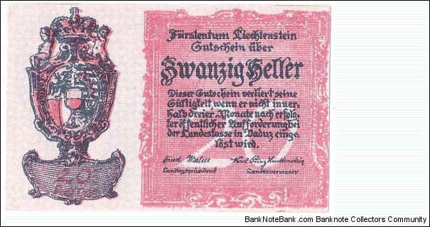 20 Heller Banknote