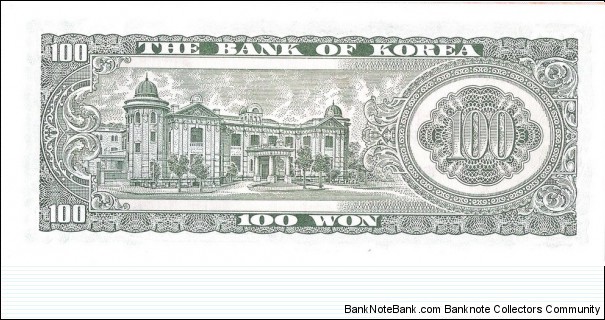 Banknote from Korea - South year 1965