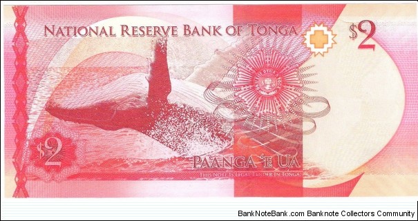 Banknote from Tonga year 2015