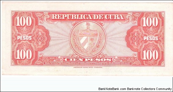 Banknote from Cuba year 1959