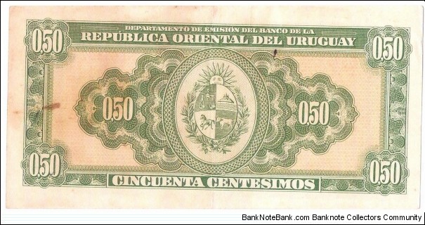 Banknote from Uruguay year 1939