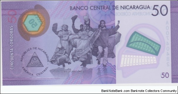 Banknote from Nicaragua year 2015