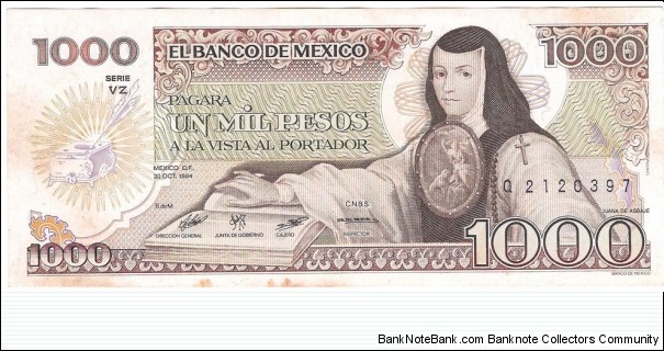 1000 Pesos Banknote