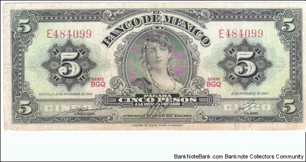 5 Pesos(1969) Banknote