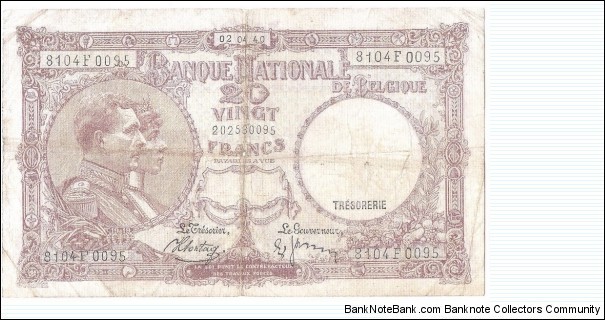 20 Francs(1940) Banknote