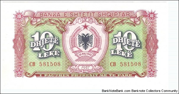 10 Leke(1957) Banknote