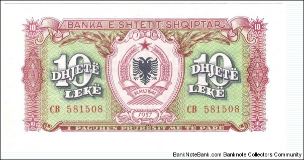 10 Leke(1957) Banknote