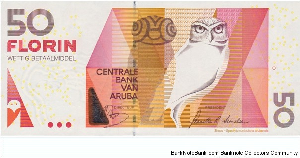 Aruba P18c (50 florin 1/12-2012) Banknote