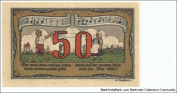 Germany Notgeld-Königs-Aue 25 pfennig ND(1917-1923) Banknote