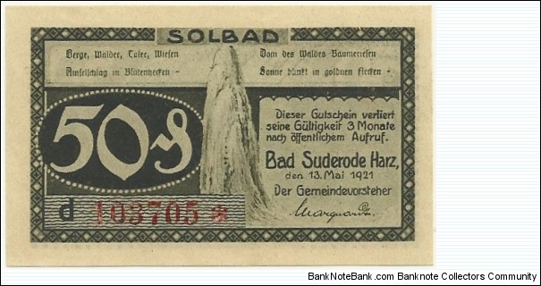 Banknote from Germany year 1921