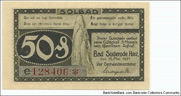 Banknote from Germany year 1921