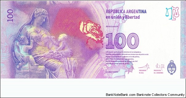 Banknote from Argentina year 2012