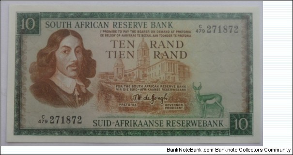 10 Rand
T.W. de Jongh 3rd Issue Banknote