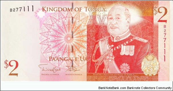 2 pa'anga Banknote