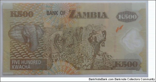 Banknote from Zambia year 2009