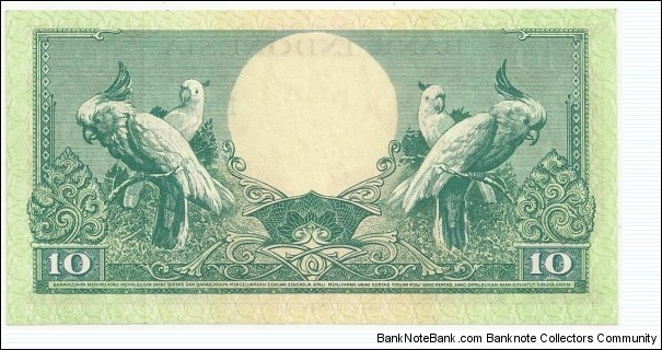 Banknote from Indonesia year 1959