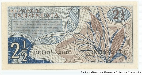 Banknote from Indonesia year 1961