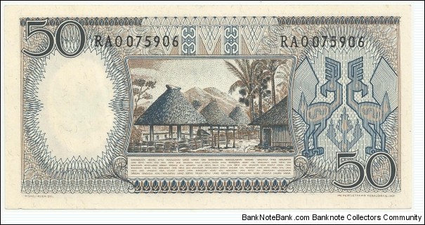 Banknote from Indonesia year 1964