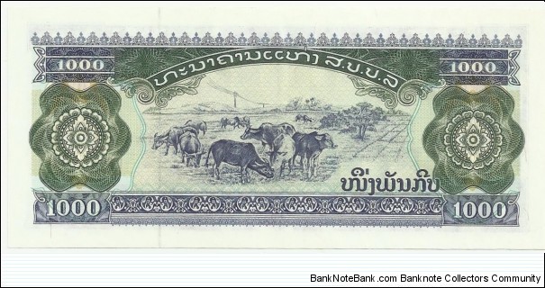 Banknote from Laos year 1996