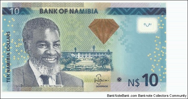 NamibiaBN 10 NamibianDollars 2013 Banknote