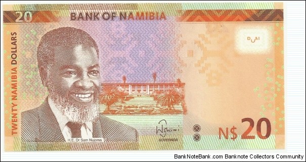 NamibiaBN 20 NamibianDollars 2015 Banknote