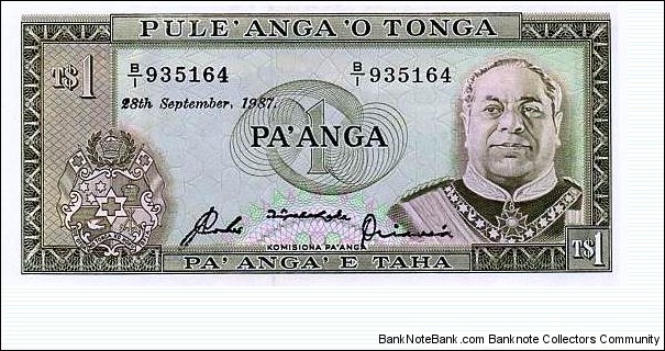 1 Pa'anga Banknote