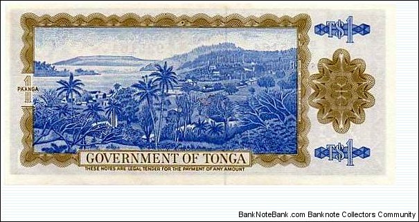 Banknote from Tonga year 1987