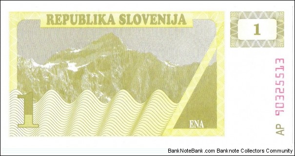 Banknote from Slovenia year 1990