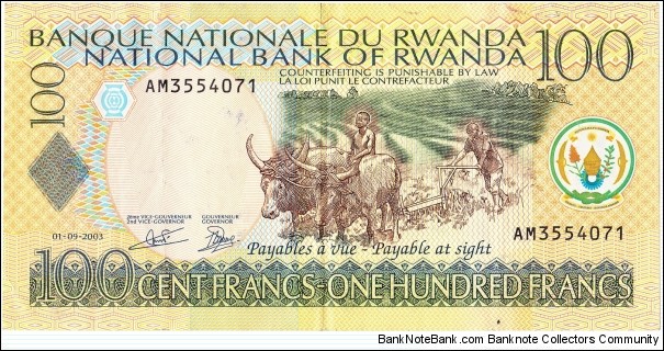 100 francs Banknote