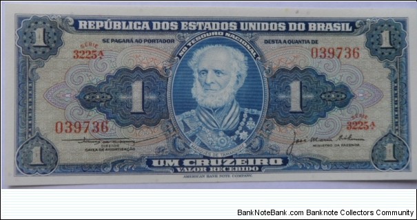 1 Cruzeiro Banknote