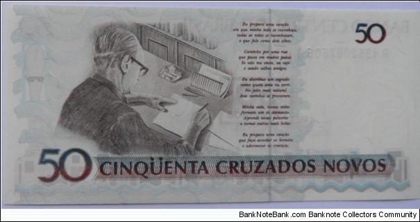 Banknote from Brazil year 1990