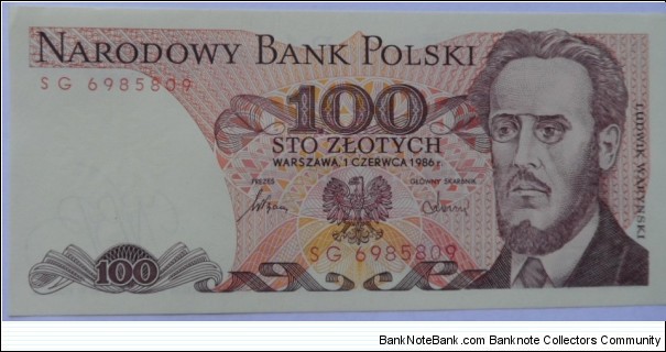 100 Zlotych Banknote