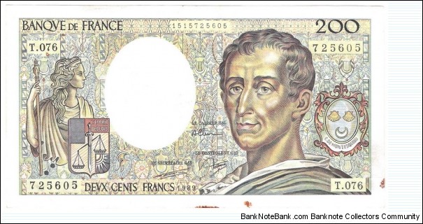 200 Francs Banknote