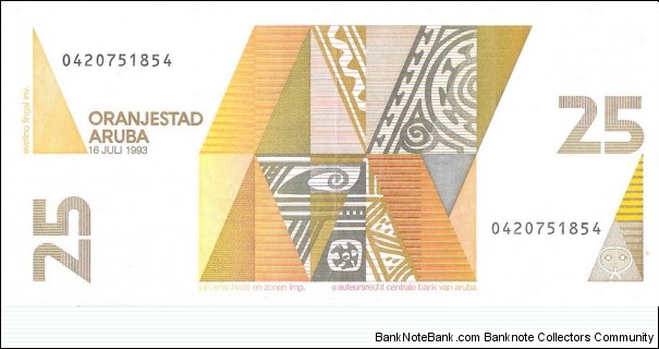 Banknote from Aruba year 1993