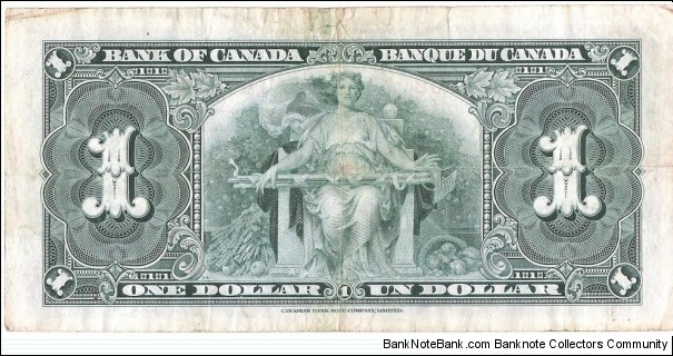 Banknote from Canada year 1937