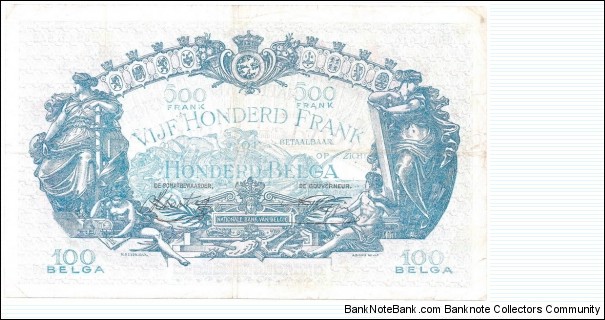 Banknote from Belgium year 1941