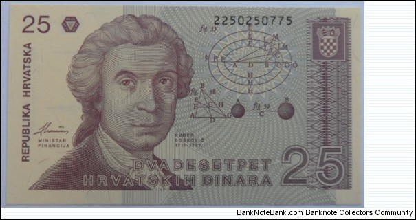 25 Dinara Banknote