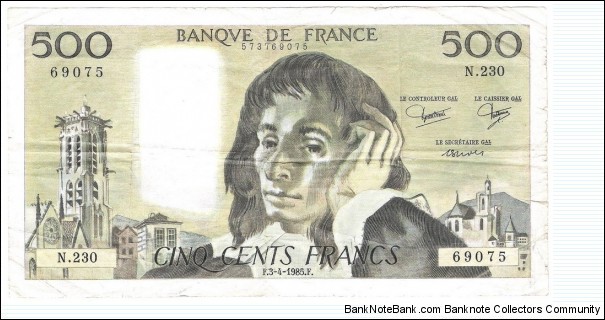 500 Francs Banknote