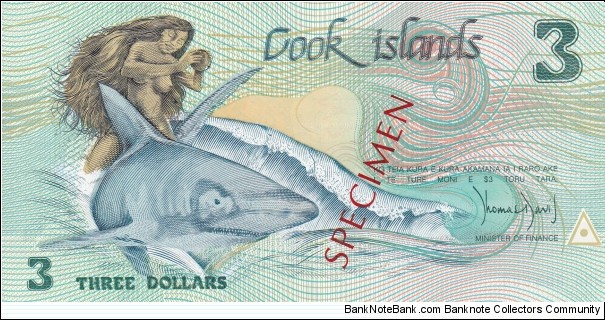 3 Dollars Specimen Banknote 000000 Banknote