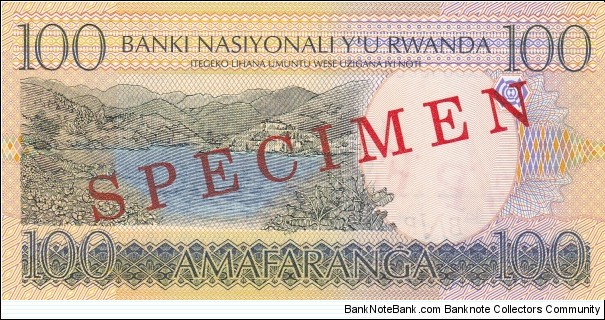 Banknote from Rwanda year 2003