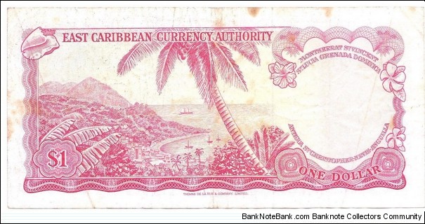 Banknote from East Caribbean St. year 1965