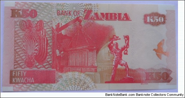 Banknote from Zambia year 2009
